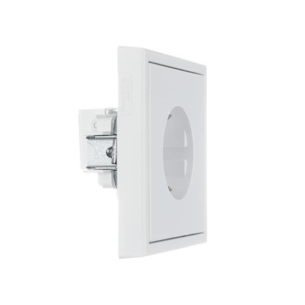 ARTGALLERY розетка с заземлением, 16А, механизм, белый фото 6