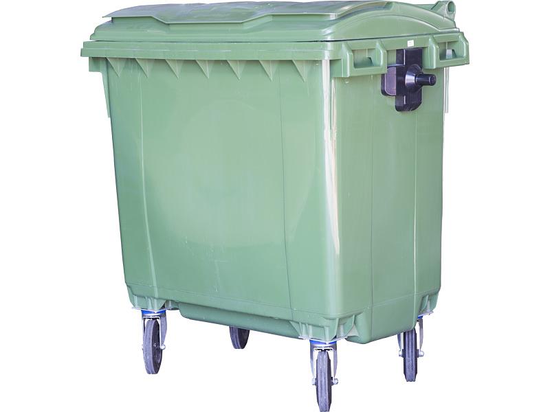 Мусорный контейнер 770л.  зелёный. фото 1