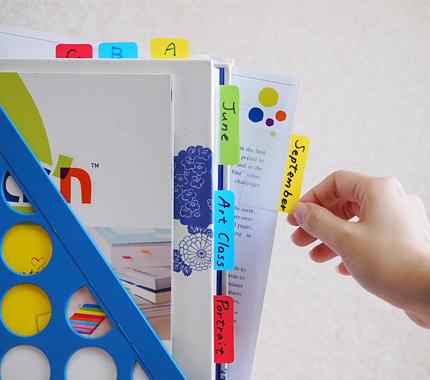 Закладки самокл. разделители пластиковые Stick`n 21608 38x51мм 4цв.в упак. 6лист с цветным краем европодвес фото 5