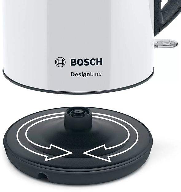 Чайник электрический Bosch TWK3P421 1.7л. 2400Вт белый/черный (корпус: нержавеющая сталь) фото 7