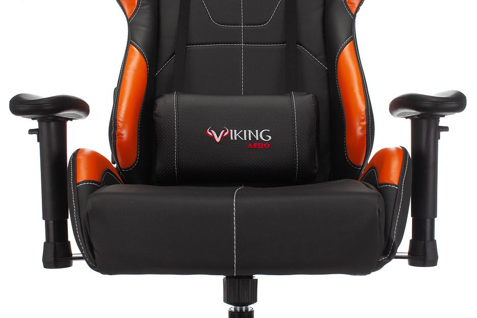 Кресло игровое Бюрократ VIKING 5 AERO черный/оранжевый искусственная кожа с подголов. крестовина пластик фото 6