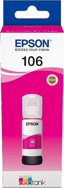 Картридж струйный Epson 106M C13T00R340 пурпурный (1900стр.) (70мл) для Epson L7160/7180 фото 2