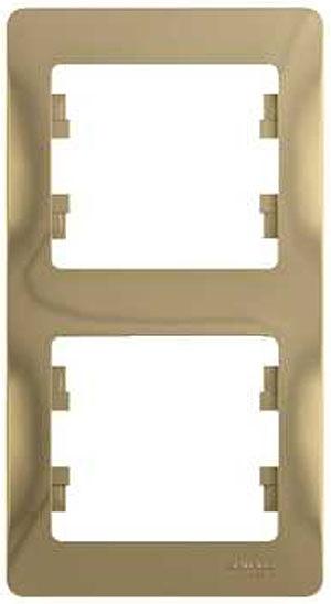 Systeme electric GSL000406 GLOSSA 2-постовая РАМКА, вертикальная, ТИТАН фото 3