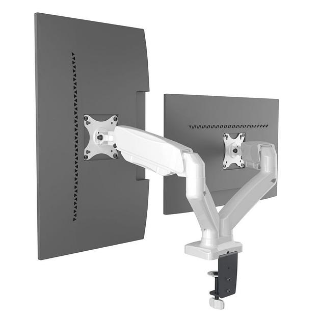 Кронштейн для мониторов Onkron G160W белый 13"-27" макс.13кг настольный поворот и наклон верт.перемещ. фото 2