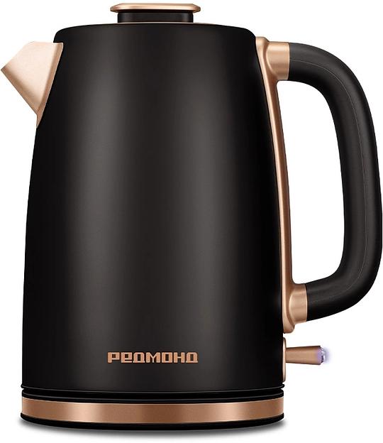 Чайник электрический Редмонд KM240 1.7л. 2200Вт черный/бронзовый фото 1