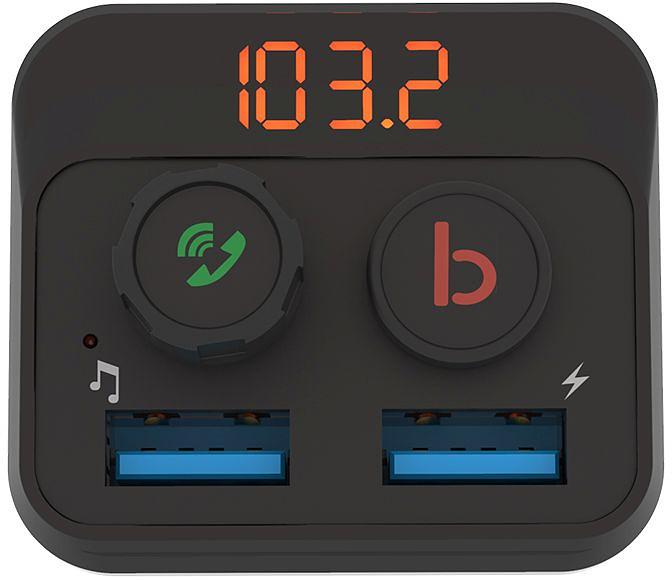 Автомобильный FM-модулятор Ritmix FMT-B100 черный BT USB (80000554) фото 4