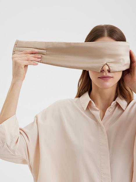 Шёлковая маска для сна Deep Sleep «Cappuccino» ОПТ фото 4