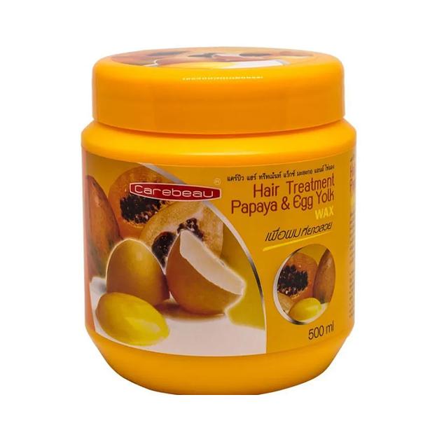 Carebeau маска для волос с воском папайя и яичный желток 500 мл фото 1