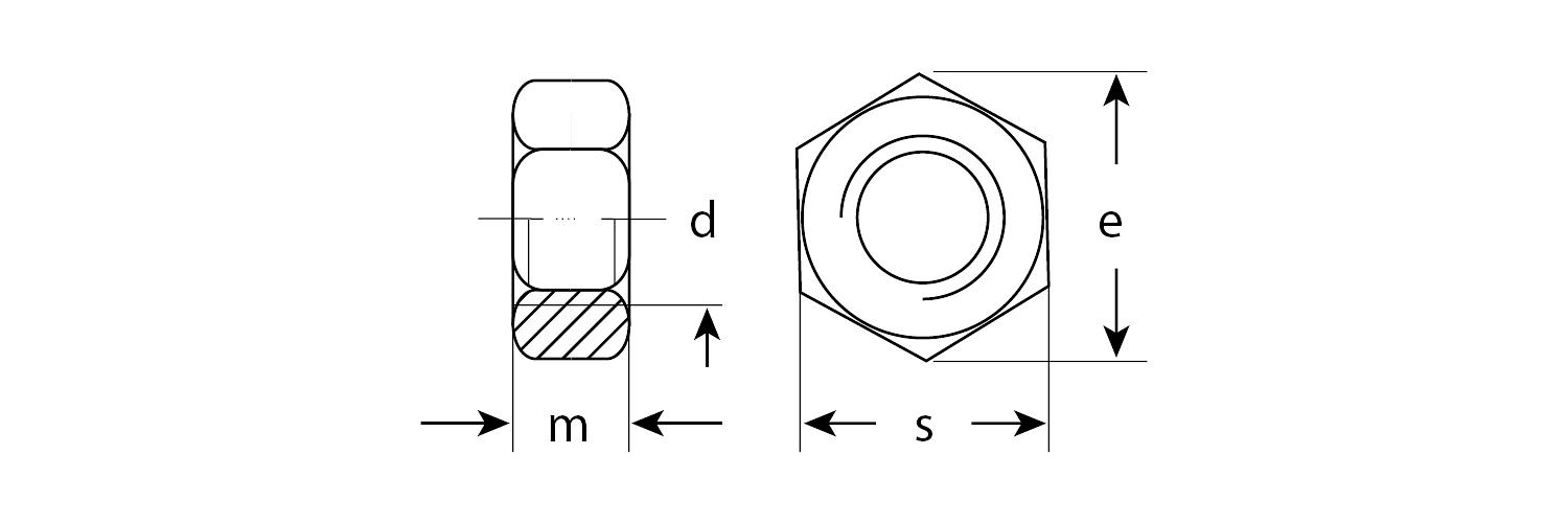 ЗУБР ГОСТ ISO 4032-2014, кл. пр. 6, M8, цинк, 10 шт, шестигранная гайка (303556-08) фото 2