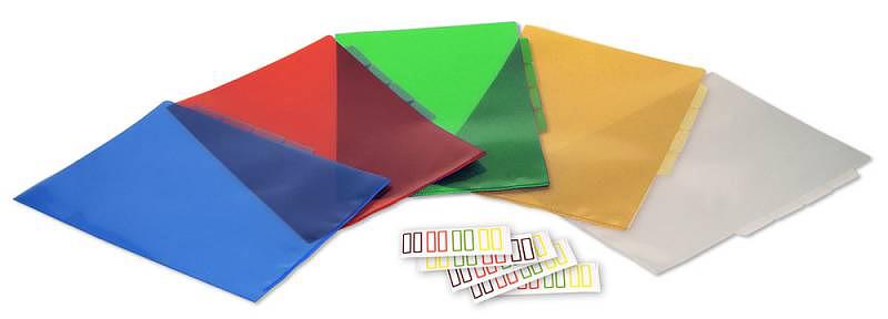 Папка-уголок Бюрократ -E356BLUE 3 уровн. A4 пластик 0.15мм синий фото 2