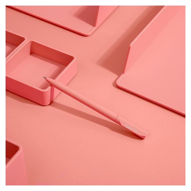 Ручка гелев. Deli Nusign NS552pink розовый черные линия 0.5мм фото 4