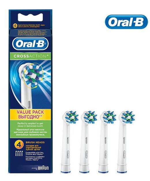 Насадка для зубной щетки EB50-4 WHITE ORAL-B фото 1