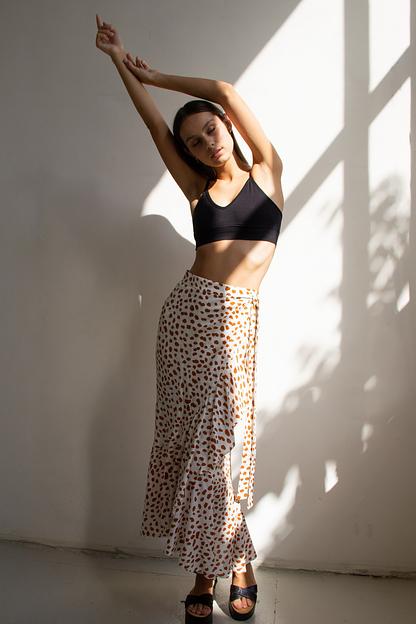 Юбка  ELEGANT002/02/Белый, коричневый  фото 5