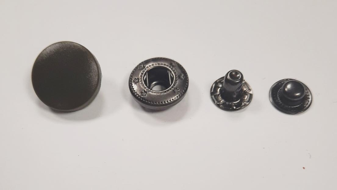 Кнопка 14мм Бронза/Оливковый (уп.50 шт) фото 1