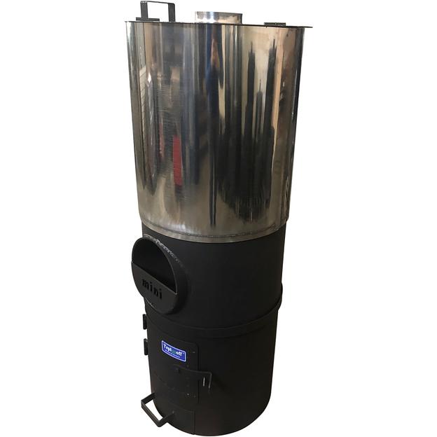 Банная печь «Mini 12» укороченная топочная камера, бак из нержавеющей стали фото 1