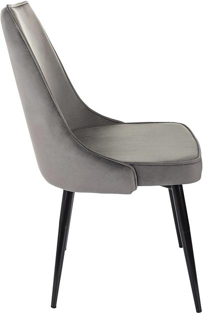 Стул для дома Бюрократ CH-K4 т.серый Holland 18 металл черный на ножках (CH-K4_1/HL18) фото 4