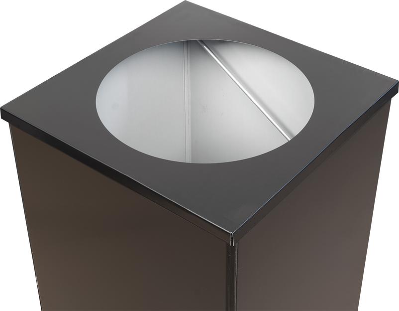 Урна 80 литров Квадро-24 черный фото 2