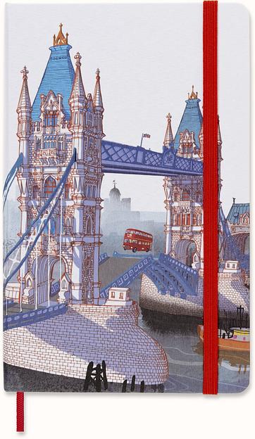 Блокнот Moleskine LIMITED EDITION I AM LONDON LEQP060IAMLO Large 130х210мм 240стр. слоновая кость страницы линейка твердая обложка подар.кор. белый фото 2