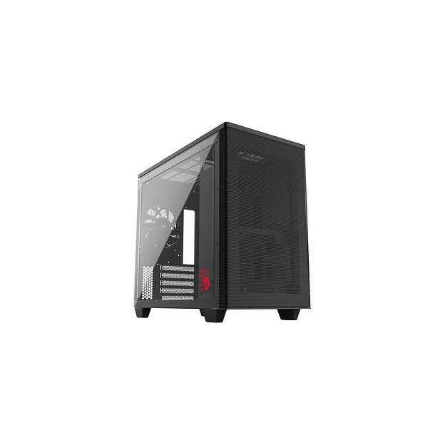 Корпус mATX BLOODY BD-CC117F, Mini-Tower, без БП, черный [bd-cc117f-bk] фото 1