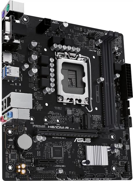 Материнская плата ASUS PRIME H610M-R-SI, LGA1700, H610, 2*DDR5, D-sub+DVI+HDMI, SATA 6.0, M.2, USB 3.2, mATX; 90MB1GL0-M0ECY0 (PRIME H610M-R-SI) фото 3