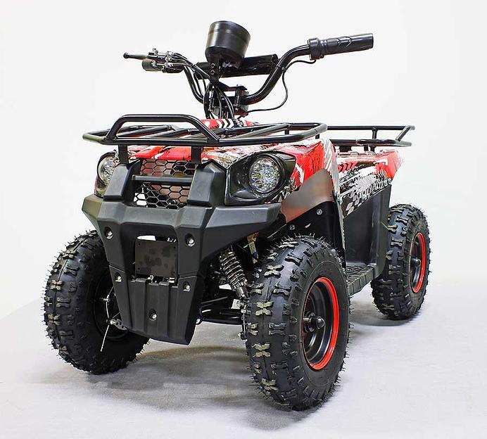 Квадроцикл GreenCamel Гоби K45 (36V 800W R6 Цепь) быстросъём, ножной тормоз, красный экстрим фото 1