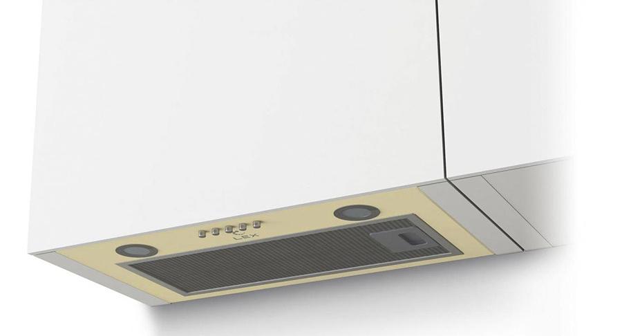 Вытяжка встраиваемая Lex GS Bloc P 600 IV слоновая кость управление: кнопочное (1 мотор) фото 1