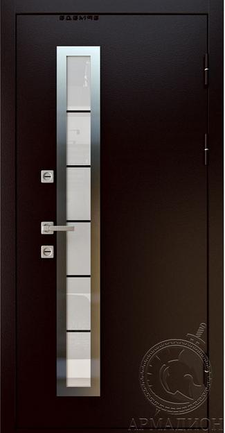 Уличная металлическая термодверь «Армада» с окном фото 1