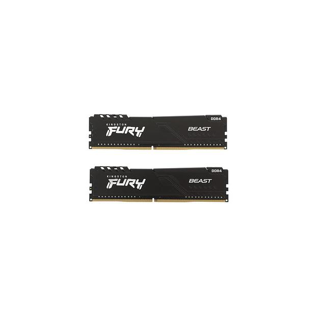 Оперативная память Kingston Fury Beast Black KF432C16BBK2/16 DDR4 - 2x 8ГБ 3200МГц, DIMM, Ret фото 1
