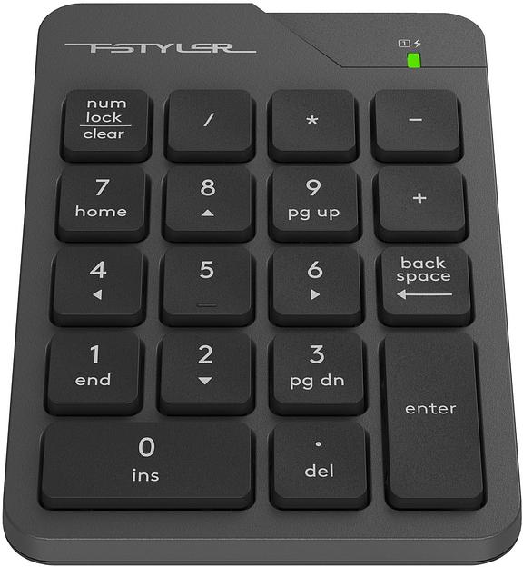 Числовой блок A4Tech FGK21C серый USB беспроводная slim для ноутбука фото 8