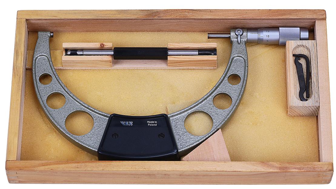 Микрометр гладкий МК- 175 0,01 (Польша) VIS с поверкой фото 2