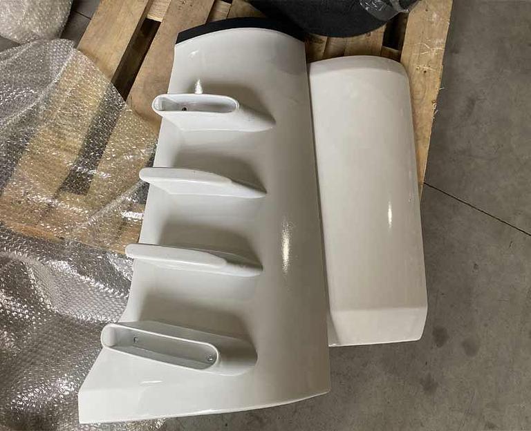 Обтекатель кабины левый внутренний+наружний белый Х3000 DZ14251110058-0060 фото 1