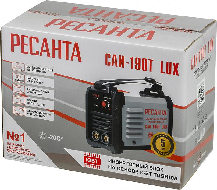 Сварочный аппарат Ресанта САИ-190Т LUX инвертор ММА DC 7.2кВт фото 8