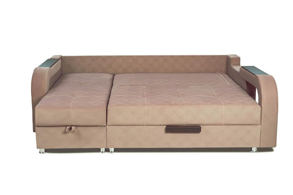 Диван угловой «Майами 2», бежевый, ткань корвет, опт фото 2