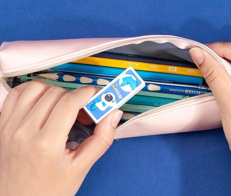 Набор ластиков Deli 71133-P 110x62x47мм ПВХ ассорти картон.кор. (24шт) фото 4