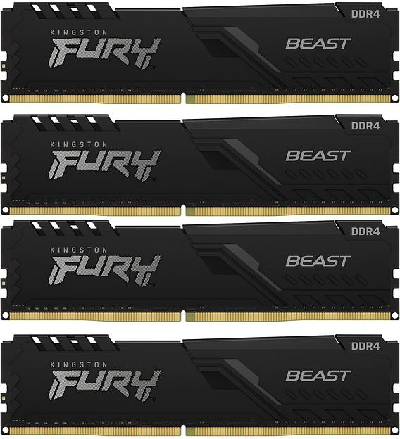 Память оперативная Kingston FURY Beast KF436C17BBK4/32 фото 1