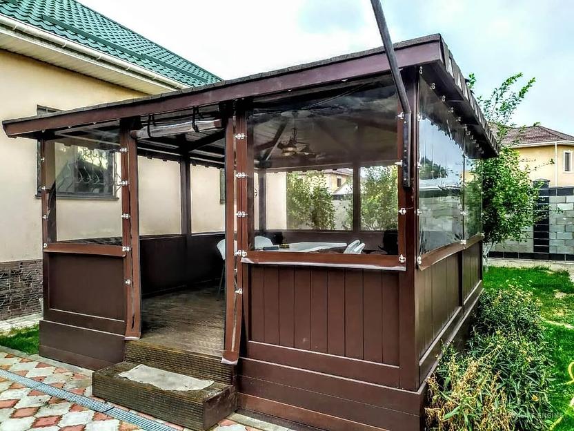 Мягкие окна ПВХ под заказ фото 7