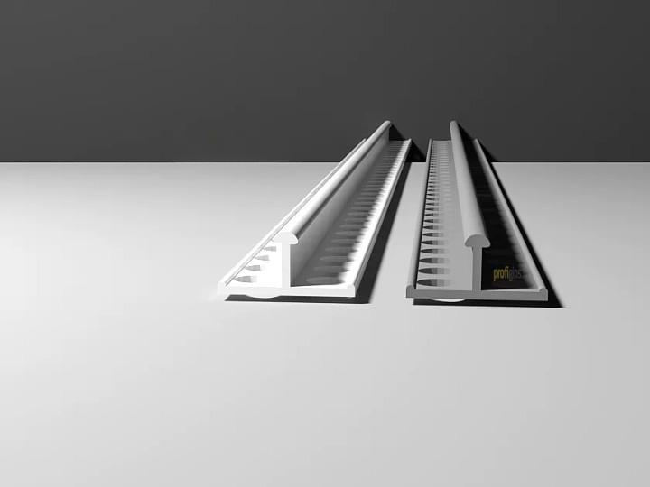 Маячковый профиль ПВХ 6 мм ProfiGips «Рельс» 3 м ОПТ фото 1