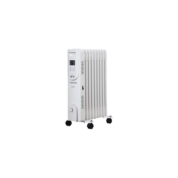 Масляный радиатор Timberk Home Intellect T-OR2009-F10E-WF, 2000Вт, 9 секций, 3 режима, белый фото 1