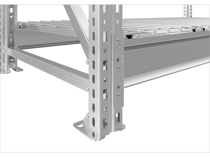 Стеллаж MS Pro 250/150x60/4 с сетчатыми полками фото 3