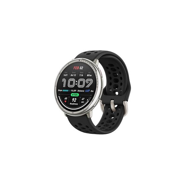 Смарт-часы AMAZFIT Active 2R A2437, 43.9мм, 1.32", черный/серебристый [6970100377712] фото 1