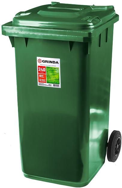 GRINDA МК-240, 240 л, 730 х 580 х 1060 мм, мусорный контейнер (3840-24) фото 1