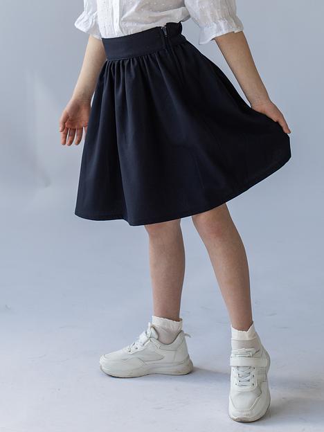 Юбка школьная на девочку KristiKlo синяя ОПТ фото 8