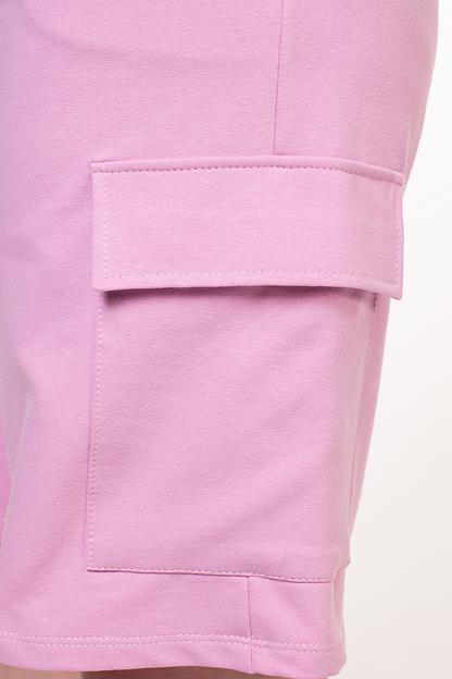 Шорты футер 2-х нитка  106/04/Розовый  фото 4