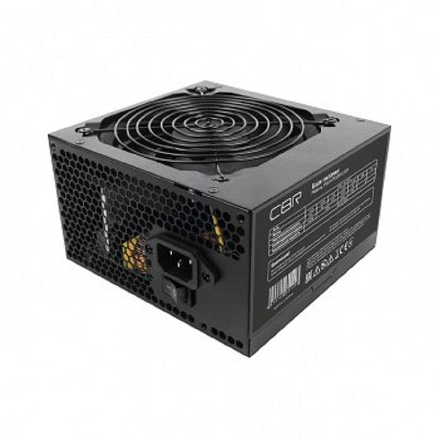 Блок Питания CBR ATX 500W 80+ Bronze, APFC, 0.6mm, 20+4pin, 1*8-pin(4+4P), 2*6+2pin, 4*SATA, 4*IDE, 12cm fan, 1.5м кабель питания, черный [PSU-ATX500-12GM] фото 1