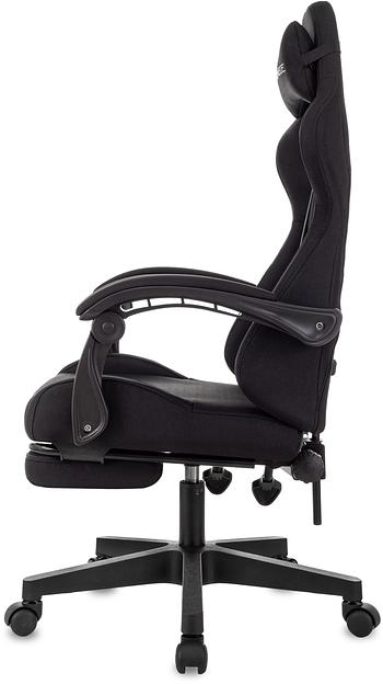 Кресло игровое Zombie Shadow черный Neo Black крестов. пластик подст.для ног фото 4