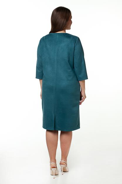Платье эко-замша 6042/07/Бирюзовый фото 2
