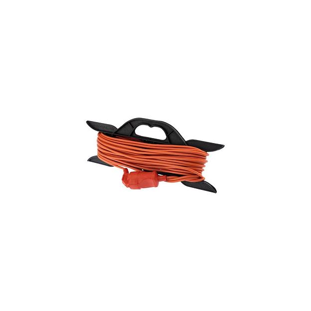 Удлинитель силовой PROCONNECT ПВС, розеток 1шт, 2x0.75 кв.мм, 6A, 20м, ПВС, рамка пластиковая, оранжевый [11-7112] фото 1