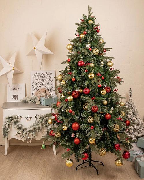 Ель комбинированная с ягодами, шишками и инеем «Элегия» опт фото 2