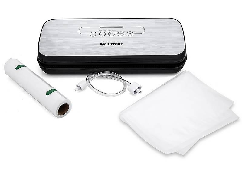 Вакуумный упаковщик Kitfort KT-1502-2 110Вт черный/серый фото 8