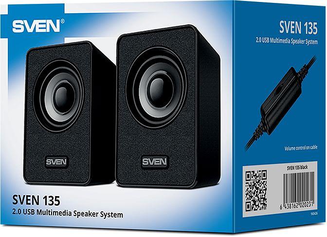АС SVEN 135, черный (6 Вт, питание USB) Sven SV-020231 фото 6